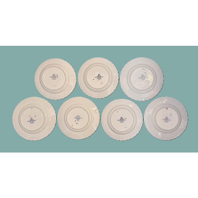 Minton English Fine Bone China Plates - Set of 7 For Sale - Image 10 of 11