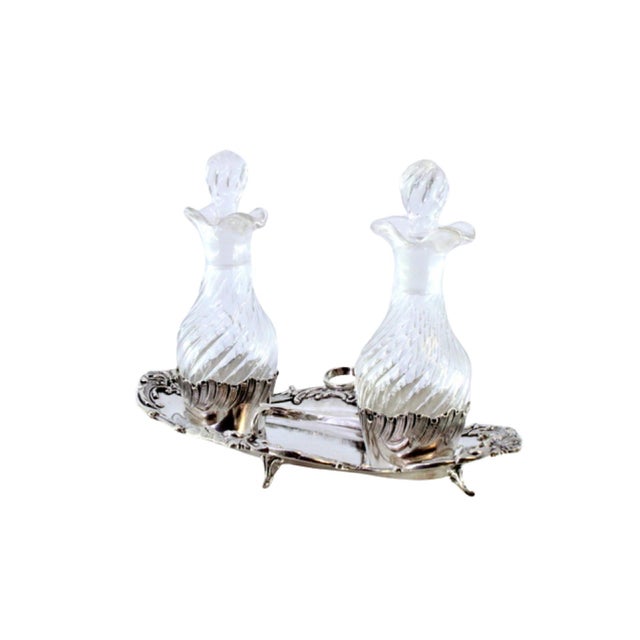 Silver Altar Cruets in Embossed Silver, Set of 2 For Sale - Image 8 of 8