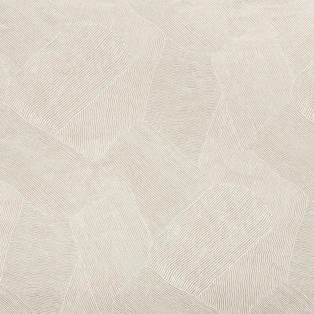 Abstract Schumacher Burnett Fabric in Champagne For Sale - Image 3 of 3