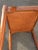 Vintage Mid Century Modern Brown Bench With Tan Fabric For Sale - Image 10 of 11
