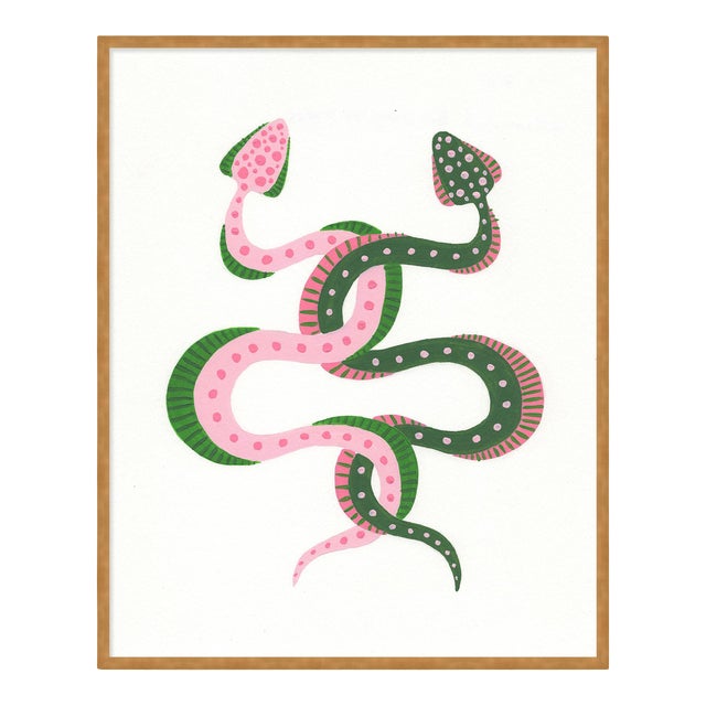 Edamame & Bok Choy by Willa Heart in Gold Frame, Medium Art Print For Sale