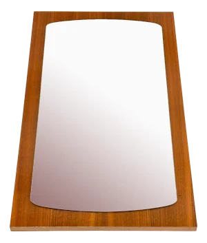 Mid-Century Wall Mirror in Teak, 1970s