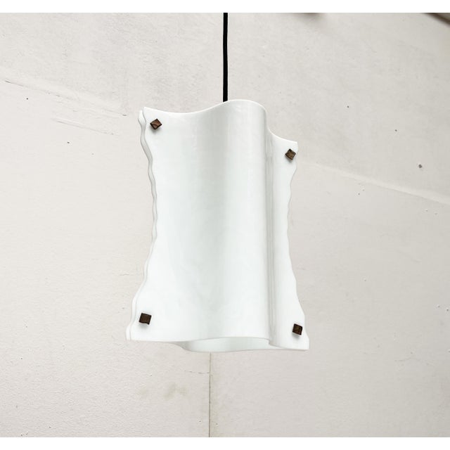 Vintage Postmodern Italian Murano Glass Pendant Lamp, 1970s For Sale - Image 9 of 18