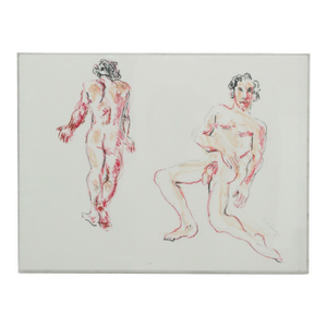Sandra Orlovsky, Male Nude - Front and Back, Original Artwork