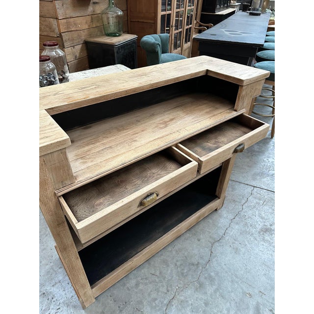 Solid Oak Bar, 1950s For Sale - Image 9 of 14