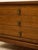 Vintage Walnut Three-Drawer Nightstand With Brass Campaign Hardware For Sale - Image 11 of 12
