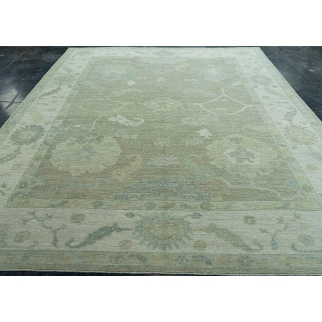 Early 21st Century Turkish Oushak Rug 9'2" x 12'4" #19424 For Sale - Image 5 of 8