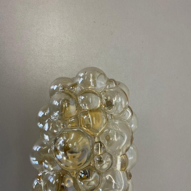 Amber Glass Wall Light by Helena Tynell for Glashütte Limburg, 1960s For Sale - Image 4 of 18