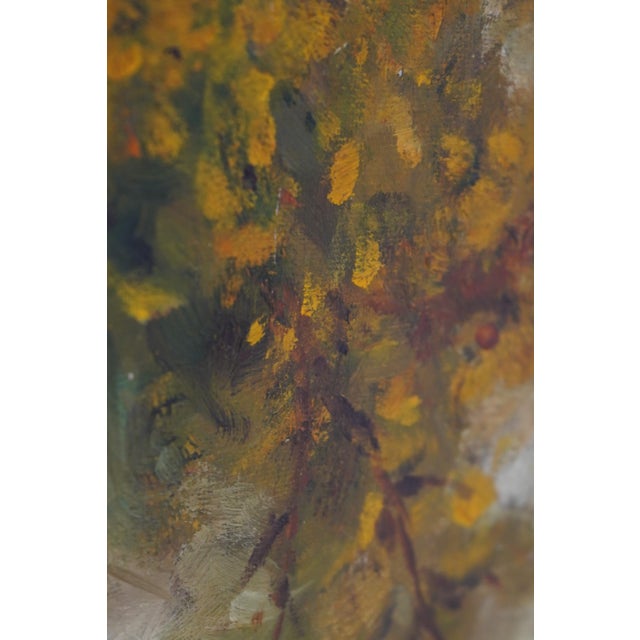 Traditional Large Framed Oil Painting on Canvas Mexican Village For Sale - Image 3 of 11