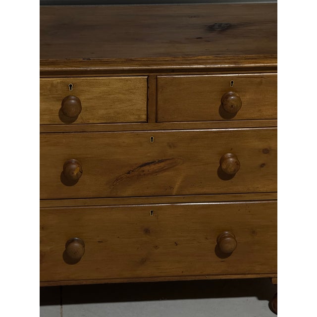 Antique Pine Two Over Two Drawers - Chest of Drawers From England For Sale - Image 11 of 18