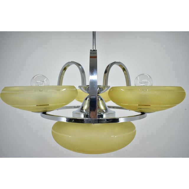 Art Deco Chandelier, 1930s For Sale - Image 4 of 18