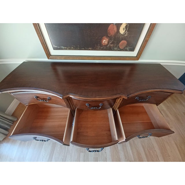 Serpentine Front Tuscan Double Dresser by Ethan Allen Chairish