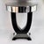 Glass Art Deco Round Mirrored Bar Table in Black Painted Wood, 1930s For Sale - Image 7 of 18