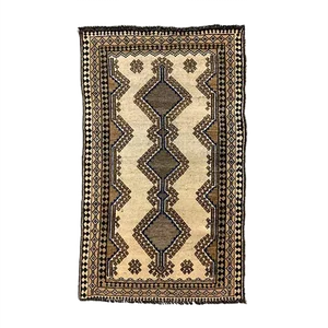 Vintage Middle Eastern Red Shabby Chic Rug, 1950s