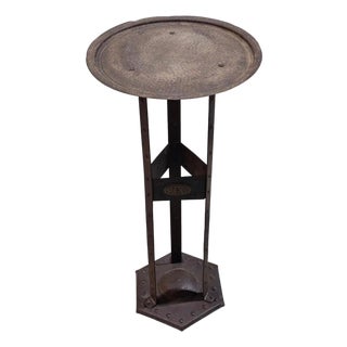Arts & Crafts Wrought Iron Side Table by Hugo Berger for Goberg, 1930 For Sale