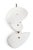 2020s Pair of Elsa Foulon Achille Wall Sconces, Ceramic + Hammered Brass For Sale - Image 5 of 5