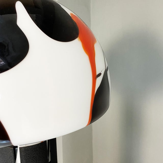 Mid-Century Modern Italian Floor Lamp with Decorated Murano Glass, 1970s For Sale - Image 10 of 16