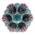French Majolica Oyster Plate Fives Lille, Circa 1890 For Sale