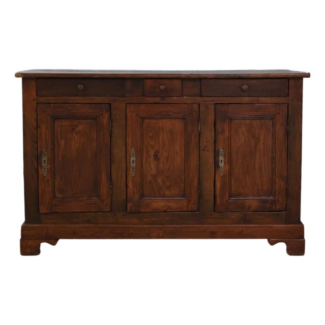 19th Century French Pine Buffet For Sale