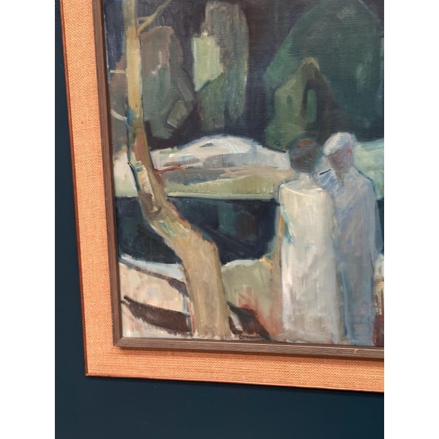 Nis Stougaard, Gudhjem, Bornholm, 1965, Oil on Canvas, Framed For Sale - Image 12 of 18