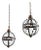 English Pair of 20th Century Glass Globe Lanterns For Sale