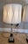 Metal Mid 20th Century Westwood Hollywood Regency Glass and Brass Column Lamps For Sale - Image 7 of 17
