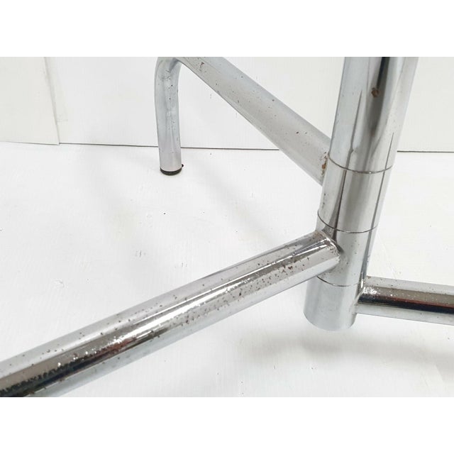 Silver Vintage Space Age Coat Rack in Chrome Steel, 1970s For Sale - Image 8 of 10