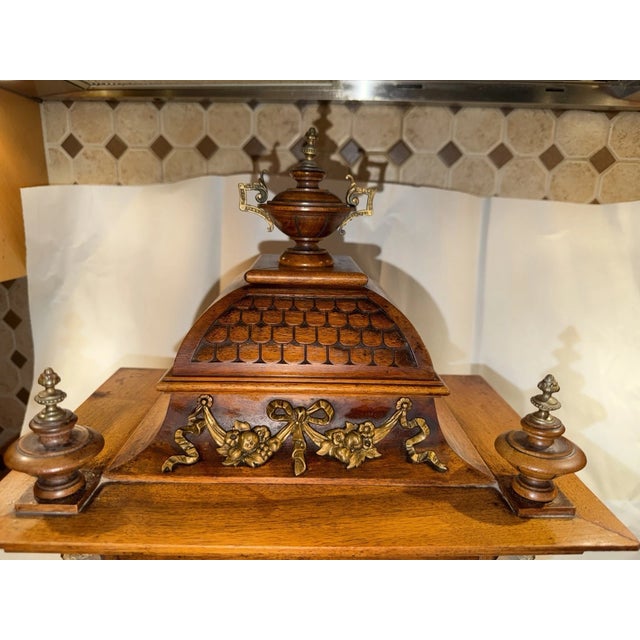 Late 19th Century Antique Junghans German Bracket Mantel Clock Westminster Quarter Strike Chimes For Sale - Image 5 of 13
