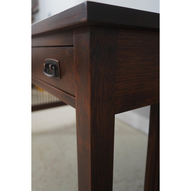 Stickley Mission Oak Spindle Writing Desk For Sale - Image 14 of 18