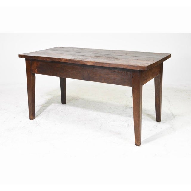 French Rustic Farmhouse Table with 2 Drawers - 30 in tall x 59 x 29, Floor to under is 21 inches. We stinate this piece to...