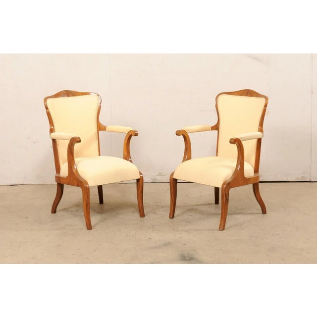 Mid 20th Century Early to Mid 20th Century French Fauteuils - A Pair For Sale - Image 5 of 12