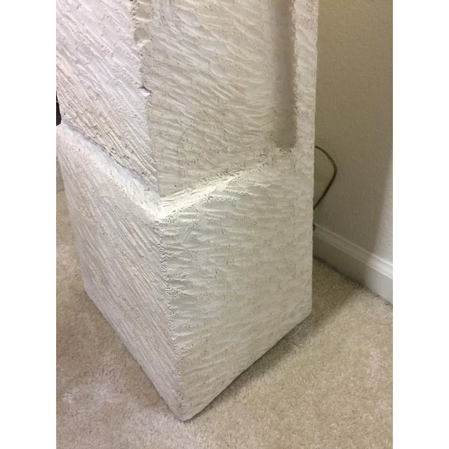 Vintage Mid Century Coral Stone Pyramid Floor Lamp For Sale - Image 11 of 12