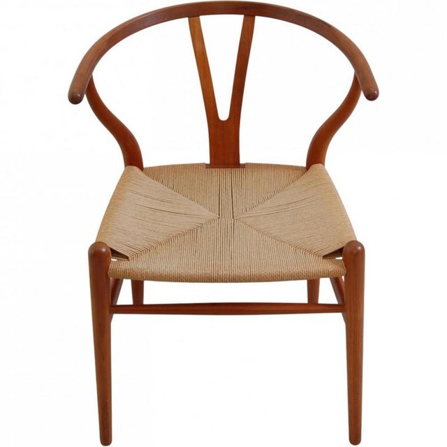 Wishbone Chairs in Cherrywood by Hans Wegner, 2000s, Set of 6 For Sale - Image 15 of 18