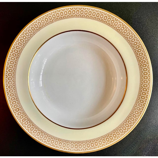 19th C. English Spode Gilt Decorated Soup Bowls, Set of 6 For Sale - Image 9 of 10