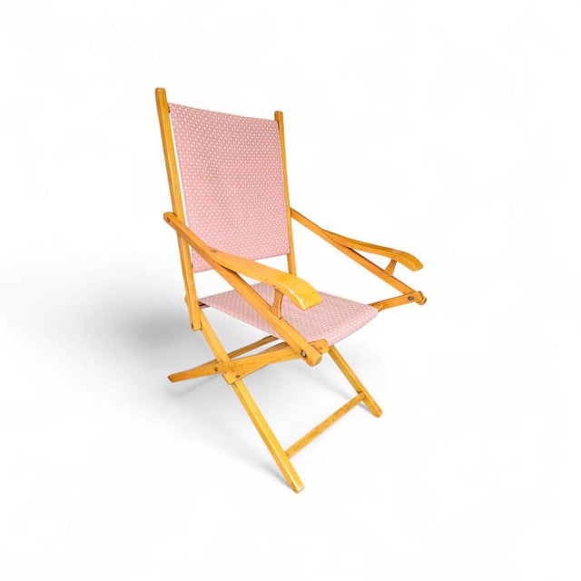 Foldable Deck Chair, 1950s For Sale - Image 10 of 11