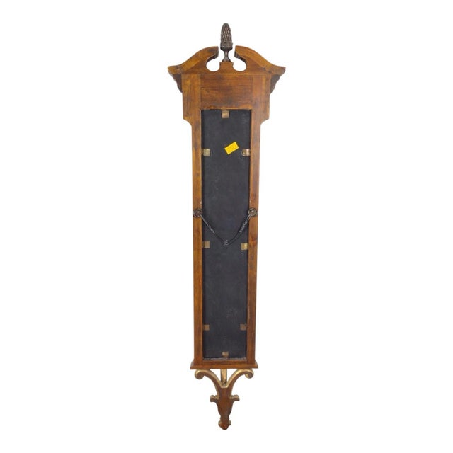 Theodore Alexander Theodore Alexander 62” Neoclassical Style Mahogany & Gilt Wall Mirror W/ Shelves Brackets For Sale - Image 4 of 7