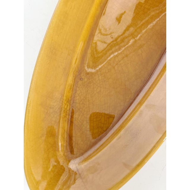 1970s Brown Oval Ceramic Dish, France, 1970s For Sale - Image 5 of 14