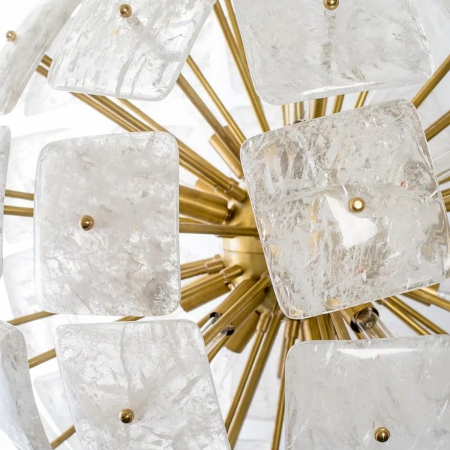 Metal "Nova" Sputnik Style Rock Crystal Chandelier, Limited Edition by Marcelo Bessa For Sale - Image 7 of 12