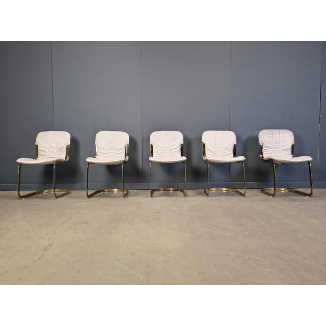 Vintage Dining Chairs attributed to Cidue, 1970s, Set of 5 For Sale - Image 10 of 14
