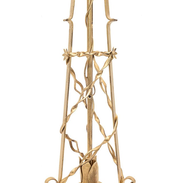 Wrought Iron Floor Lamp, 1950 For Sale - Image 3 of 11