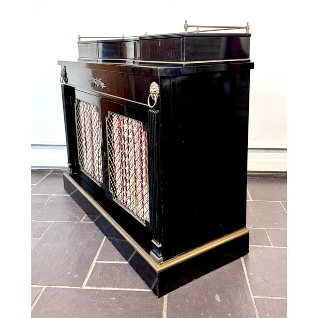 1940’s French Empire Neoclassical Ebonized Buffet Server by Kittinger For Sale - Image 12 of 12