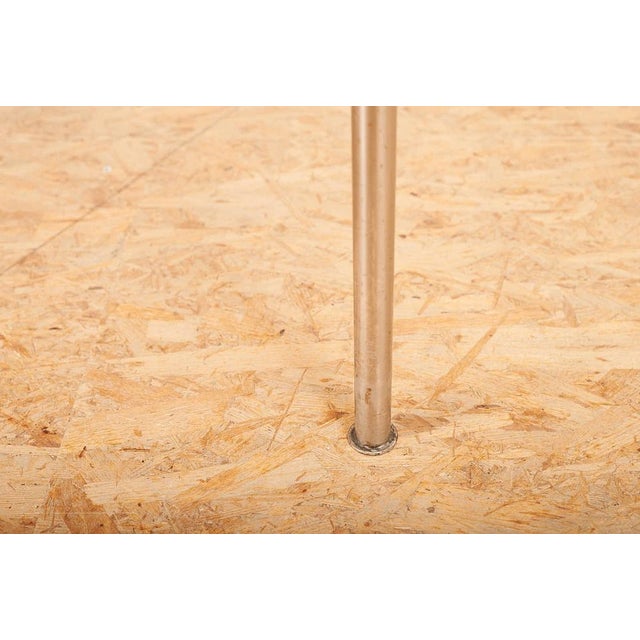 Red Table with Chrome-Plated Tubular Steel Legs For Sale - Image 8 of 14