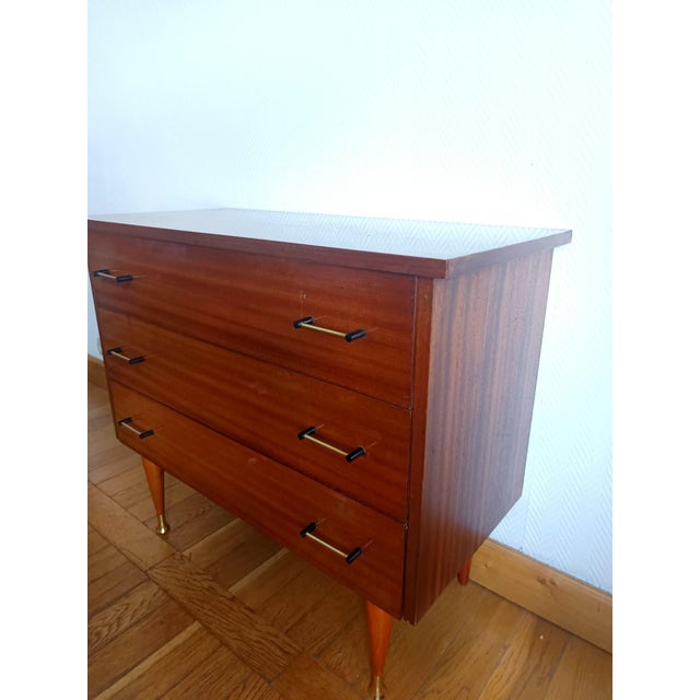 Mid-Century Splayed Leg Chest of Drawers, 1950s For Sale - Image 6 of 14