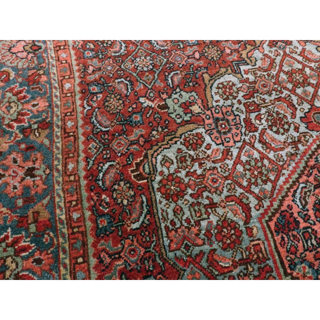 Early 20th Century Galerie Shabab Collection Early 20th Century Persian Bidjar Small Throw Rug For Sale - Image 5 of 8