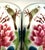 Beautiful matching pair of vintage Chinese famille rose-style porcelain cylinder vases/brush pots featuring colorful...