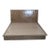 Restoration Hardware Modern Wood Platform Bed Frame With Tall Headboard For Sale