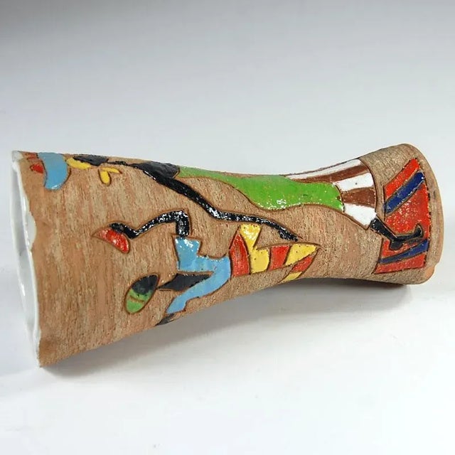 Ceramic Mid-Century Italian Ceramic Vase from Fratelli Fanciullacci For Sale - Image 7 of 11