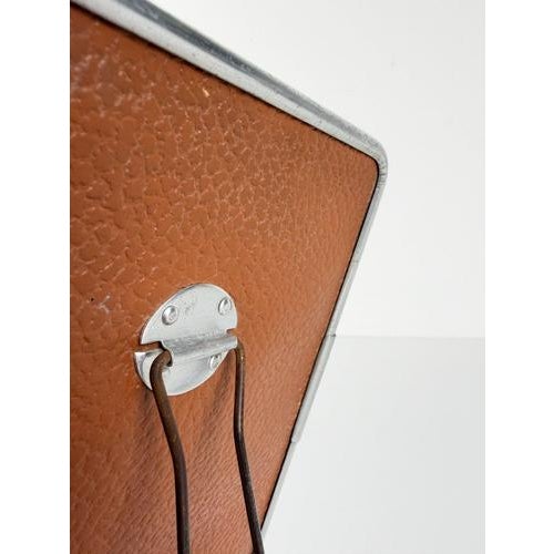 Mid-Century Modern Italian Aluminum Barber Shop Mirror, 1950s For Sale - Image 17 of 18