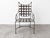 A rare and highly collectible set of six vintage Italian wrought iron garden dining armchairs designed in the style of...
