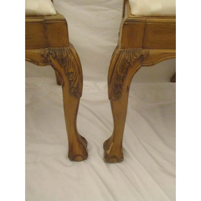 Chinese Vintage Mid Century Chinese Chippendale Dining Chairs - Set of 4 For Sale - Image 3 of 5